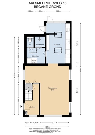 Floorplan - Aalsmeerderweg 16, 1432 CR Aalsmeer